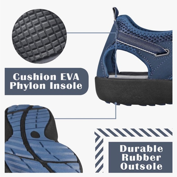 Grition Men’s Outdoor Water/hiking boating sandal - Picture 4 of 12